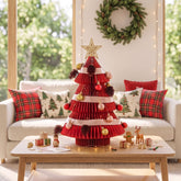 Jingle Jollys Paper Christmas Tree 47CM w/ Star Topper Xmas Decoration Tabletop