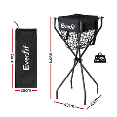 Everfit Portable Ball Cart Foldable Pickleball Tennis Free Delivery