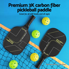 Everfit 2PCS Pickleball Paddles Set Outdoor Pickle Balls Rackets with Cover Bag Training