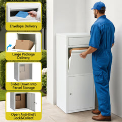 Gardeon Parcel Letterbox Drop Box Package White