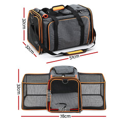 i.Pet Pet Carrier Bag Foldable Expandable Dog Free Delivery