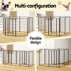 i.Pet Pet Dog Playpen 48" Enclosure 8 Panel Cage Kennel Puppy Fence Play Pen