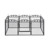 i.Pet Pet Dog Playpen Heavy-Duty Enclosure Multi-Configuration Indoor Outdoor Black