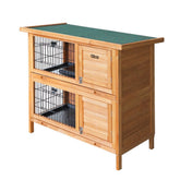 i.Pet Rabbit Hutch Chicken Coop 91.5cm x 45cm x 82cm Chicken Coop Large Wooden