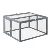 i.Pet Chicken Coop Large Portable Wooden Rabbit Run Cage Hutch Outdoor Folding