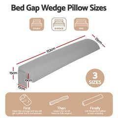 Giselle Queen Bed Wedge Pillow For Headboard, Close Gap And Stop Pillows