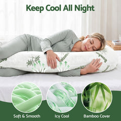 Giselle Bedding Pregnancy Pillow for Side Sleepers C-Shaped Body Pillow with
