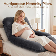 Giselle Bedding Pregnancy Pillow G-Shaped Full Body Pillow for Back and Belly
