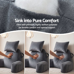 Giselle Bedding Reading Pillow with Detachable Neck Roll & Armrests Sit Up