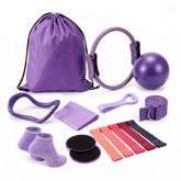 Everfit Pilates Ring Set for Women, 15pcs Home Workout Pilates Equipment with