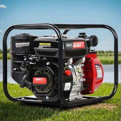 Giantz Petrol Water Pump, 2" 7HP Max High Flow Transfer Fire Fighting Pumps Rain
