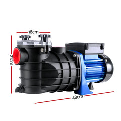 Giantz Pool Pump Swimming Pump Water 1200W Max. 1.6HP Electric Circulation Spa