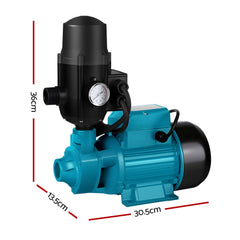 Giantz Auto Peripheral Pump Clean Water Garden Boiler Car Wash Irrigation QB80