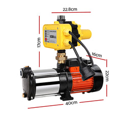 Giantz 1800W Max 5-Stage Garden Water Pump High Pressure Irrigation Booster