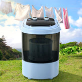 Devanti 3kg Mini Portable Washing Machine, Shoes Wash, Top Load Spin Camp Caravan
