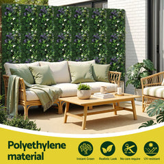 Gardeon 4PCS Artificial Plant Wall Panels 40X60CM Boxwood Panel Hedge Grass Backdrop Backyard Green Decor