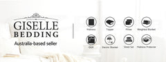 Giselle Bedding Faux Mink Quilt Blue King