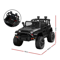 Rigo Ride On Car Kids Electric Ride On Cars Kids Jeep 12V Black