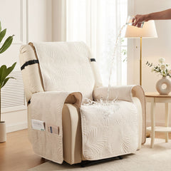 Artiss Quilted Recliner Chair Covers Water Repellent Recliner Slipcovers