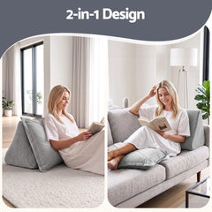 Giselle Bedding Back Pillow for Sitting in Bed, No-Collapse 25D High-Density