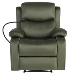 Artiss Recliner Chair Heated Massage Chair with Phone Holder Velvet