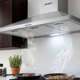 Devanti 900mm Range Hood 90cm Rangehood Stainless Steel
