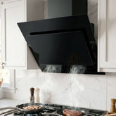 Devanti 900mm Range Hood 90cm Rangehood Glass Black