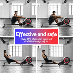 Everfit Rowing Machine 16 Levels Foldable Magnetic Rower Gym Cardio Workout