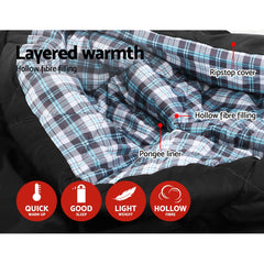 Weisshorn Sleeping Bag Double Pillow Thermal Camping Outdoor Free Delivery