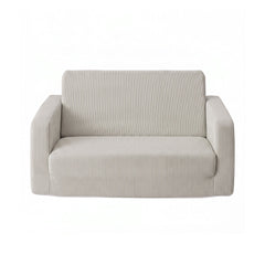 Artiss 2-in-1 Sofa Foam Couch with Side Pocket Light Grey
