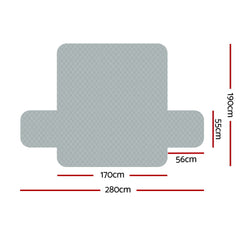 Artiss Sofa Cover Couch Covers 3 Seater 100% Water Resistant Grey