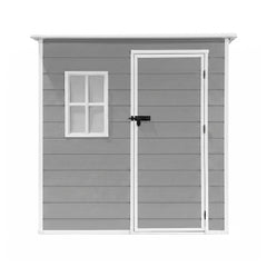 Giantz Garden Shed Outdoor Storage Box 1.87x1.28M Resin Tool Shed Backyard Grey