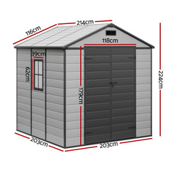 Giantz Garden Shed Sheds Outdoor Storage 2.15x2.14M Tool Workshop House Shelter