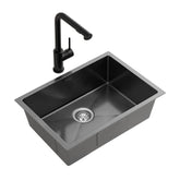 Cefito Stainless Steel Sink 30x45CM With Pull Out Mixer Tap Kitchen Basin Single