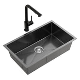 Cefito Stainless Steel Sink 60x45CM With Pull Out Mixer Tap Kitchen Basin Single