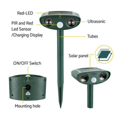 Gardeon Snake Repeller Ultrasonic Battery USB Powered Free Delivery