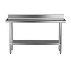 Cefito Stainless Steel  Kitchen  Bench w/ Splashback 1500x600MM 430