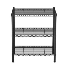 Artiss 3-Tier Shelving Unit Adjustable Garage Storage Shelves Kitchen Rack Steel - Free Delivery