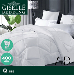 Giselle Bedding 400GSM Microfibre Bamboo Quilt Queen