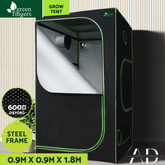 Green Fingers Grow Tent 90x90x180CM Hydroponics Kit Indoor Plant Room System