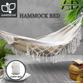 Gardeon Hammock Bed Rope Tassel Outdoor Hammocks Chair Camping