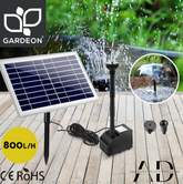 Gardeon Solar Pond Pump Submersible Water Fountain Kit 6.6FT