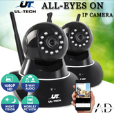 UL-tech 1080P Wireless IP Cameras Security WIFI Cam Black