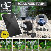Gardeon Solar Pond Pump Submersible Water Fountain with Battery Kit LED Lights 4FT