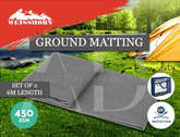 Weisshorn 3M X 2.5M Annex Matting Floor Mats Mesh Caravan Camping Annexe 2pcs
