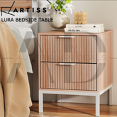 Artiss Bedside Table Drawers Side End Table Storage Cabinet Nightstand Pine LURA