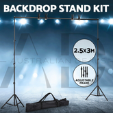 2.5X3M Photography Backdrop Stand Kit Studio Screen Photo Background Support Set