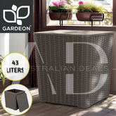 Gardeon Outdoor Storage Box 43L Container Side Table Garden Bench Tool Sheds