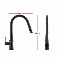 Cefito Kitchen Mixer Tap Pull Out Round 2 Mode Sink Basin Faucet Swivel WELS