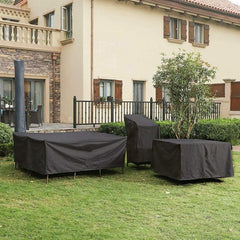 Waterproof Outdoor Furniture Cover - Protects From Dust And Uv - 170X94X70Cm - Black-1915196652579328002